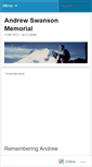Mobile Screenshot of andrewswansonmemorial.wordpress.com