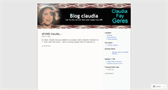 Desktop Screenshot of claudiageres.wordpress.com