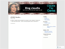 Tablet Screenshot of claudiageres.wordpress.com