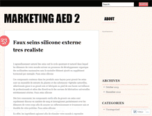 Tablet Screenshot of marketingaed2.wordpress.com