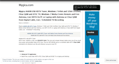 Desktop Screenshot of mygica.wordpress.com