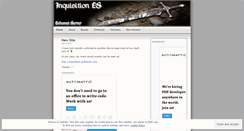 Desktop Screenshot of inquisitionls.wordpress.com