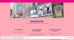 Desktop Screenshot of miladynotes.wordpress.com