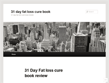 Tablet Screenshot of 31dayfatlosscurebook.wordpress.com
