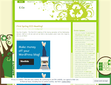 Tablet Screenshot of ecoucf.wordpress.com