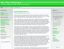 Tablet Screenshot of bethechange.wordpress.com