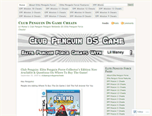 Tablet Screenshot of clubpenguindsgamecheatz.wordpress.com