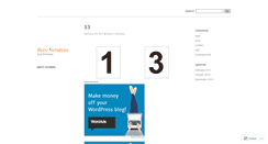 Desktop Screenshot of blognumbers.wordpress.com