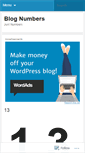 Mobile Screenshot of blognumbers.wordpress.com