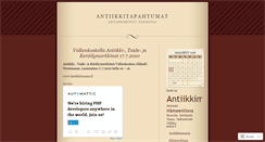 Desktop Screenshot of antiikkitapahtumat.wordpress.com