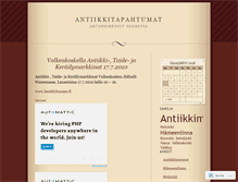 Tablet Screenshot of antiikkitapahtumat.wordpress.com