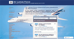 Desktop Screenshot of airlamasforce.wordpress.com