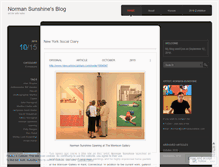 Tablet Screenshot of normansunshine.wordpress.com