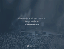 Tablet Screenshot of abrammajor.wordpress.com