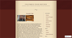 Desktop Screenshot of columbusfoodreview.wordpress.com