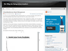 Tablet Screenshot of dasintegrationswunder.wordpress.com