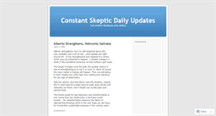 Desktop Screenshot of constantskeptic.wordpress.com