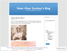 Tablet Screenshot of peterkhanzendran.wordpress.com