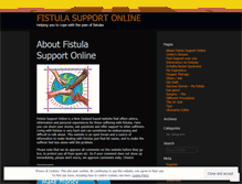 Tablet Screenshot of fistulasupport.wordpress.com