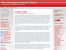 Tablet Screenshot of disappointmentzone.wordpress.com