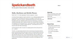 Desktop Screenshot of lipstickandteeth.wordpress.com