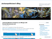 Tablet Screenshot of jackasspoliticians.wordpress.com
