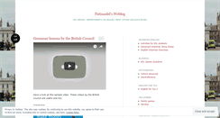Desktop Screenshot of fatimadel.wordpress.com