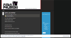 Desktop Screenshot of pinkypolanski.wordpress.com