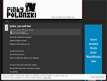 Tablet Screenshot of pinkypolanski.wordpress.com