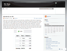 Tablet Screenshot of dailyruns.wordpress.com