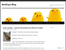 Tablet Screenshot of nestlingblog.wordpress.com