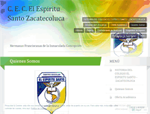 Tablet Screenshot of espiritusantozacatecoluca.wordpress.com