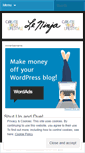 Mobile Screenshot of leninjaclothing.wordpress.com