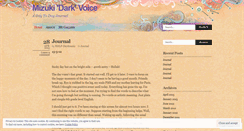 Desktop Screenshot of mizukidarkvoice.wordpress.com