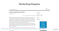 Desktop Screenshot of marketingsingular.wordpress.com