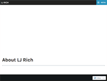 Tablet Screenshot of ljrich.wordpress.com