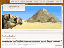 Tablet Screenshot of ecsuabroad.wordpress.com