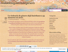 Tablet Screenshot of noaladesigualdadegenero.wordpress.com