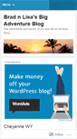 Mobile Screenshot of bradnlisasbigadventure.wordpress.com