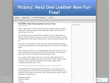 Tablet Screenshot of nextoneleather.wordpress.com