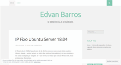 Desktop Screenshot of edvanbarros.wordpress.com