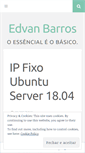 Mobile Screenshot of edvanbarros.wordpress.com