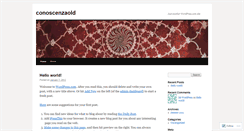 Desktop Screenshot of conoscenzaold.wordpress.com