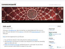 Tablet Screenshot of conoscenzaold.wordpress.com