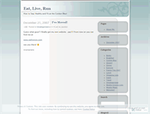 Tablet Screenshot of eatliverun.wordpress.com