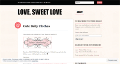 Desktop Screenshot of lovesweetlove.wordpress.com