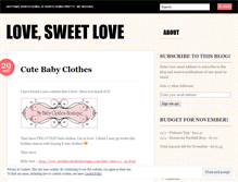 Tablet Screenshot of lovesweetlove.wordpress.com