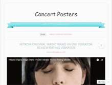 Tablet Screenshot of concertposters.wordpress.com