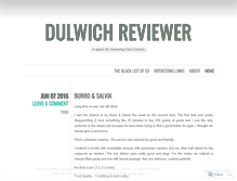 Tablet Screenshot of dulwichreview.wordpress.com