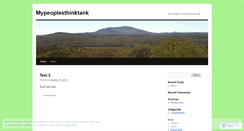 Desktop Screenshot of mypeoplesthinktank.wordpress.com